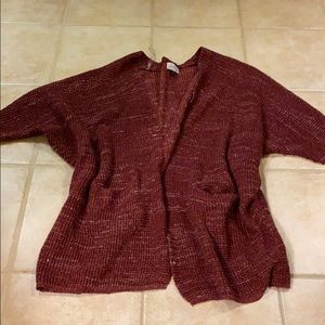 Rust colored oversized sweater